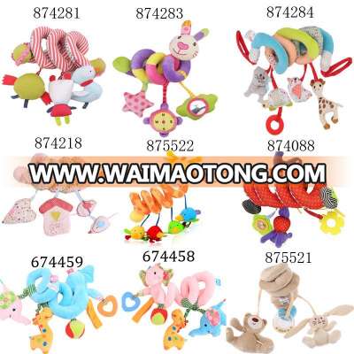 Wholesale customized colorful plush bed hanging baby toy